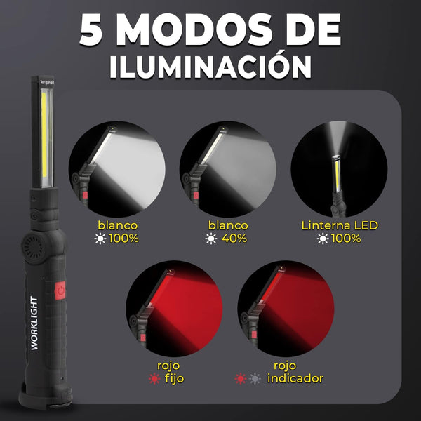 Linterna LED Recargable Multiusos